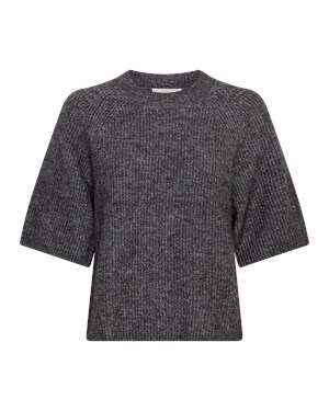 MSCH Milania Hope 2/4 Pullover Strik, Mørkegrå Melange